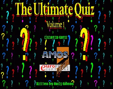 Ultimate Quiz, The screen shot title